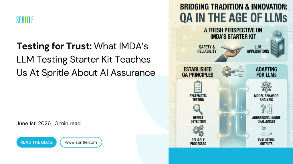 What IMDA’s LLM Testing Starter Kit Teaches Us At Spritle About AI Assurance