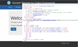 Sample Website for Galen Framework